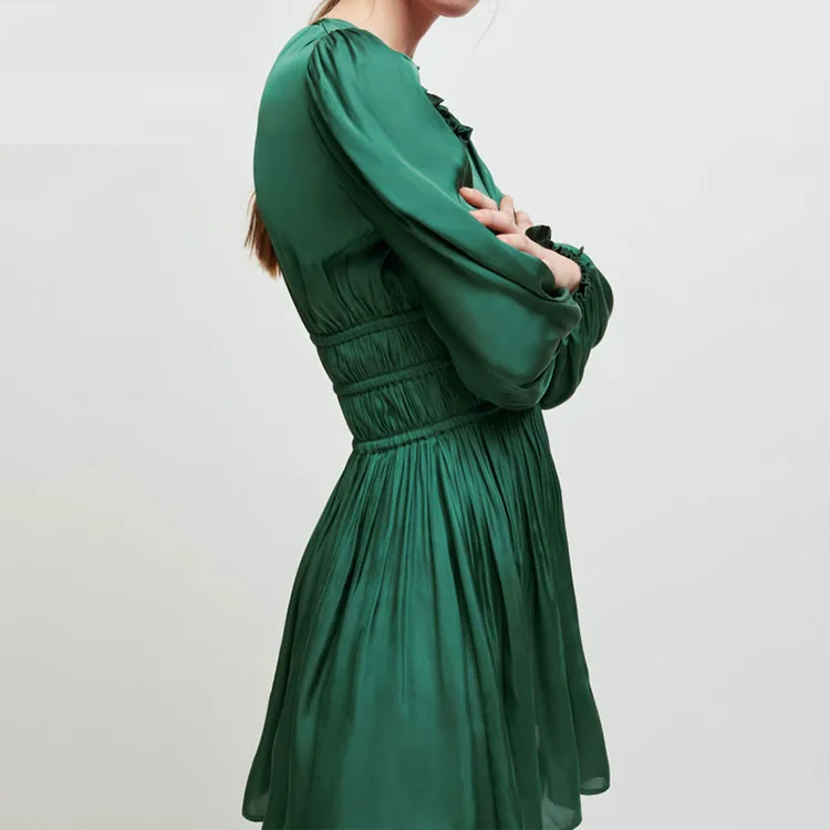 Maje Empire-line Satin Minidress-3