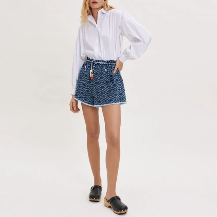 Maje Denim Shorts Women's Blue-1
