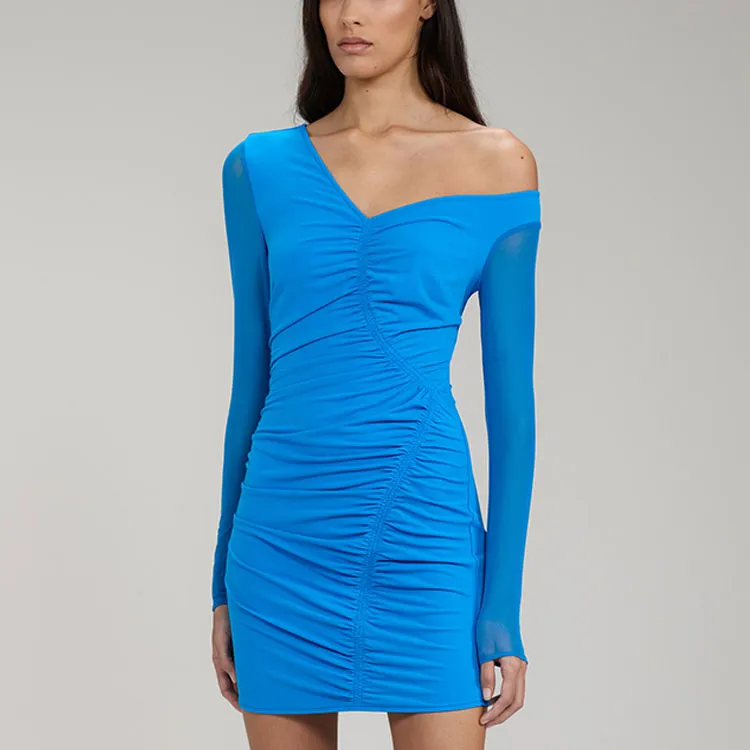 Self portrait Long Sleeved Dresses Women's Electric Blue-2
