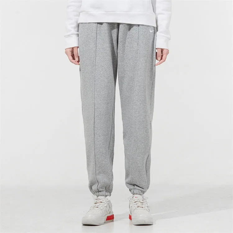 Nike Knitted Sports Pants Women's Gray-2