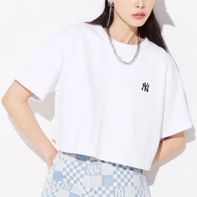 MLB Crop Tops Women's White-2