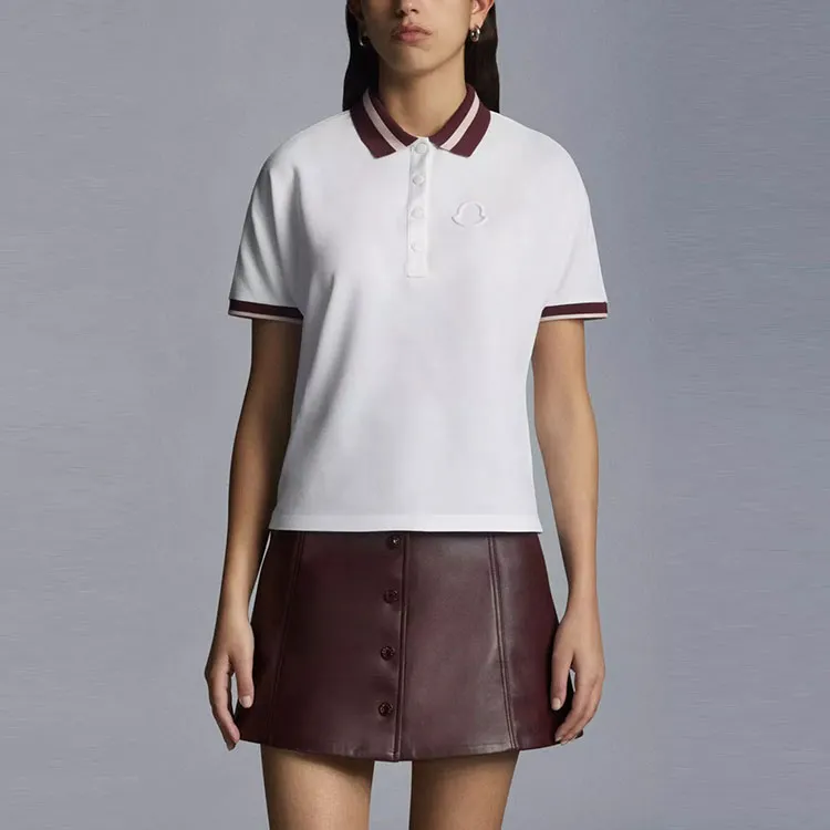 Moncler SS22 Polo Shirts Women's White-1
