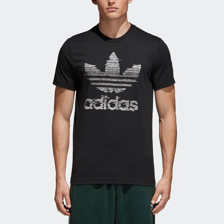 Adidas Originals TRACTION TREFOIL T Shirts Men Black-2