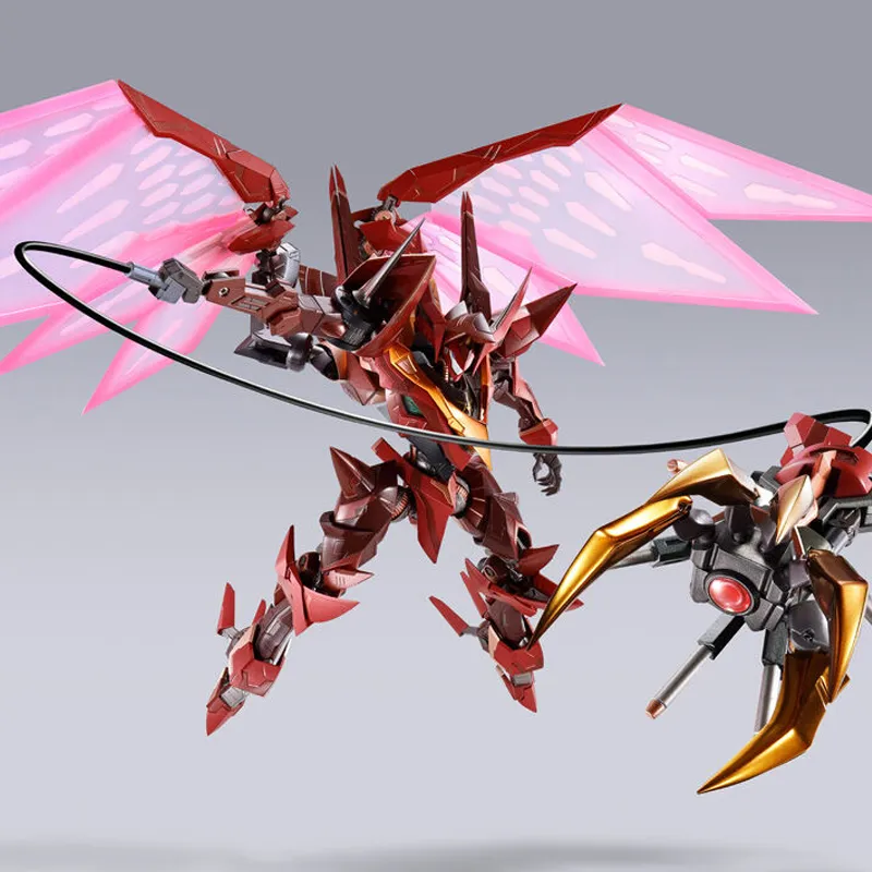 BANDAI METAL BUILD DRAGON SCALE Code Geass R2 Red Lotus Sacred Heaven Eight Point Style 18cm Hobby Model-1