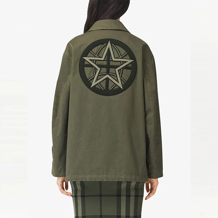 Burberry Jackets Women's Army Green-3