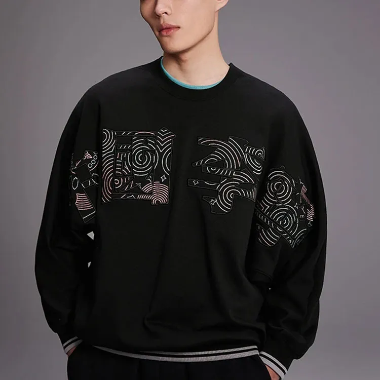 LiNing China Li Ning Sweatshirts Unisex Black-2