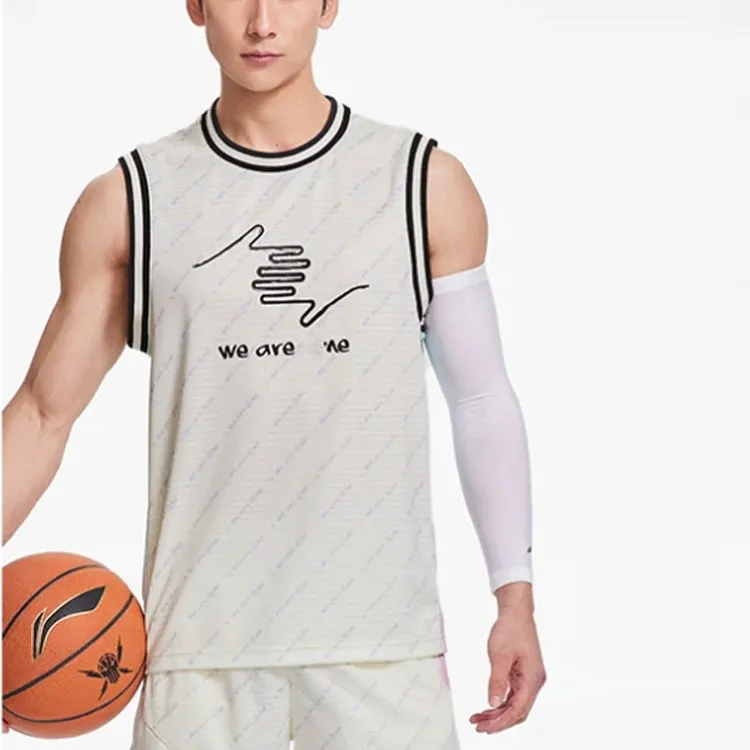LiNing Basketball Jersey Men's Ecru-2