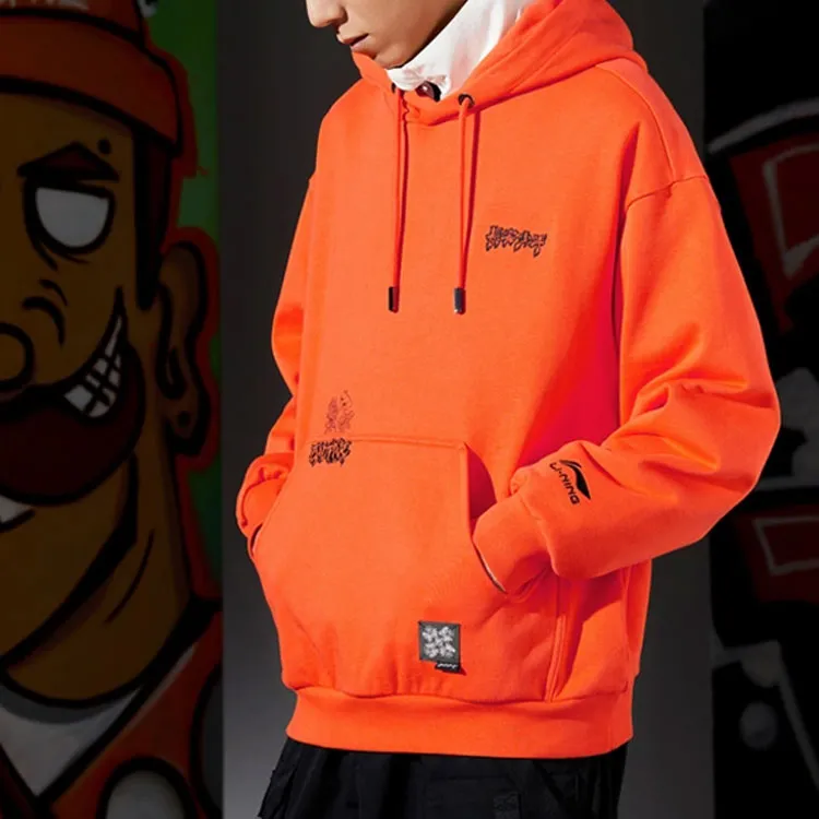 LiNing Badfive Sweatshirt Unisex Neon Flame Orange-2