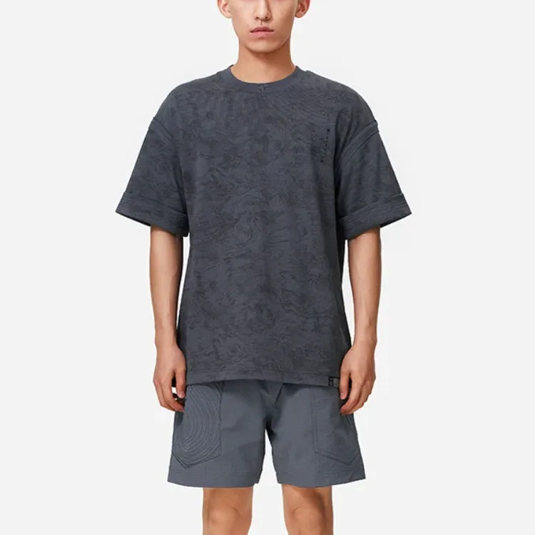 LiNing x CHENGLONG LIANMINGKUAN T Shirt Men's Thunderstorm Gray-2