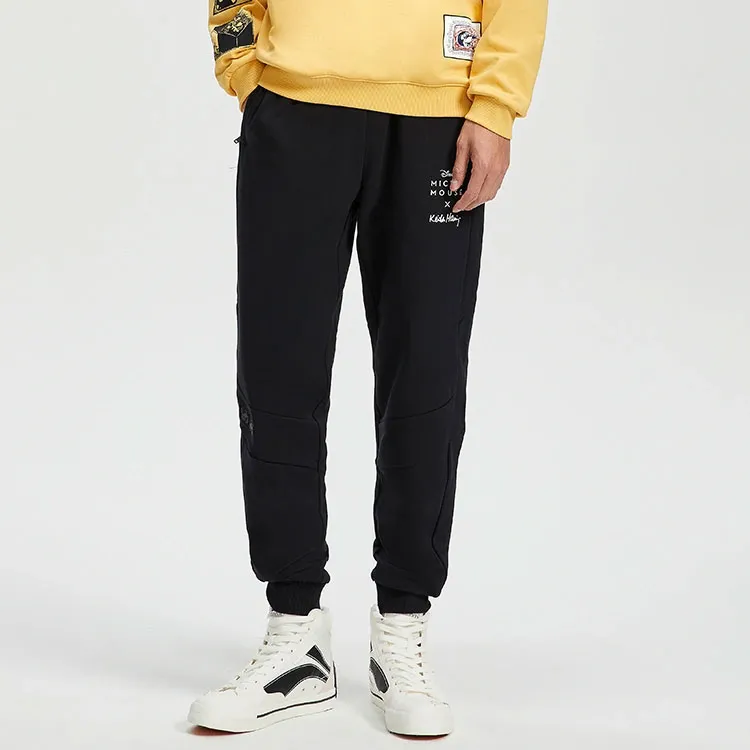 Disney X LINING Disney Knitted Sweatpants Men Black-2