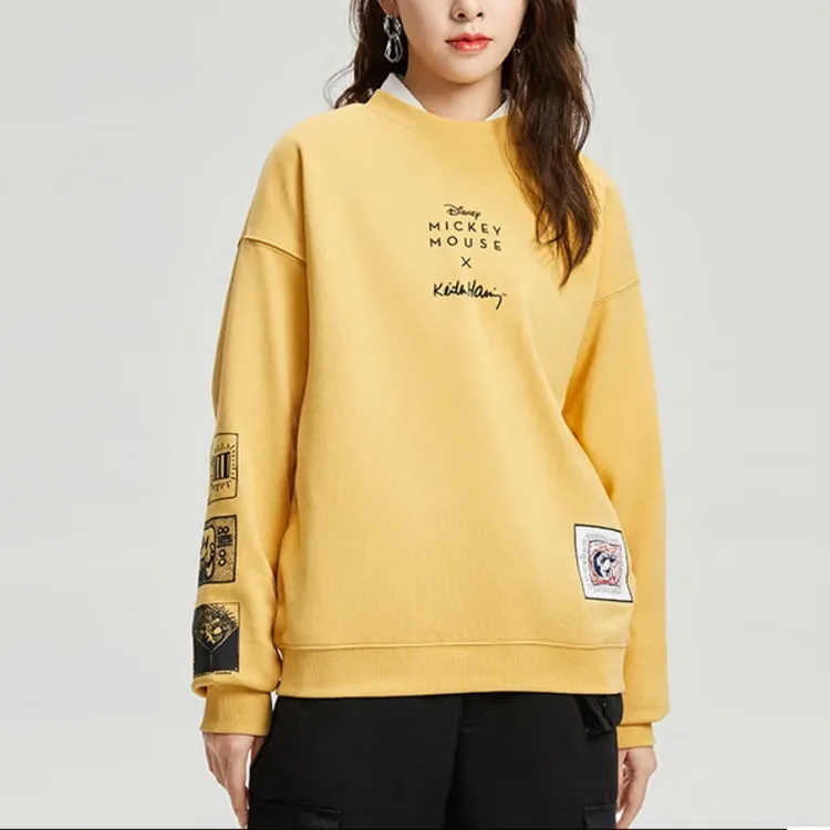 LiNing x Disney Sweatshirt Men's Light Ochre Yellow-2