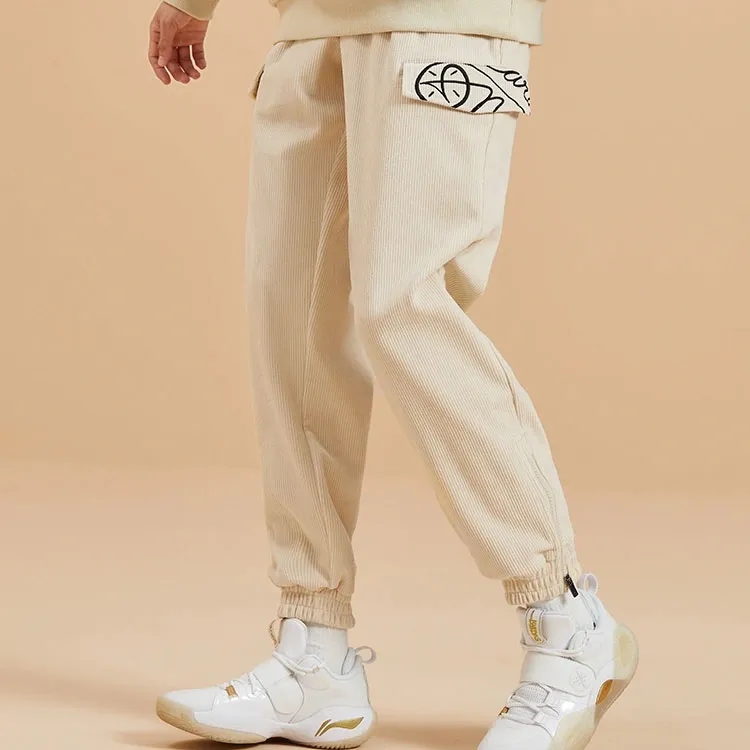 LiNing x Dft Casual Pants Men's Dusty Khaki-2