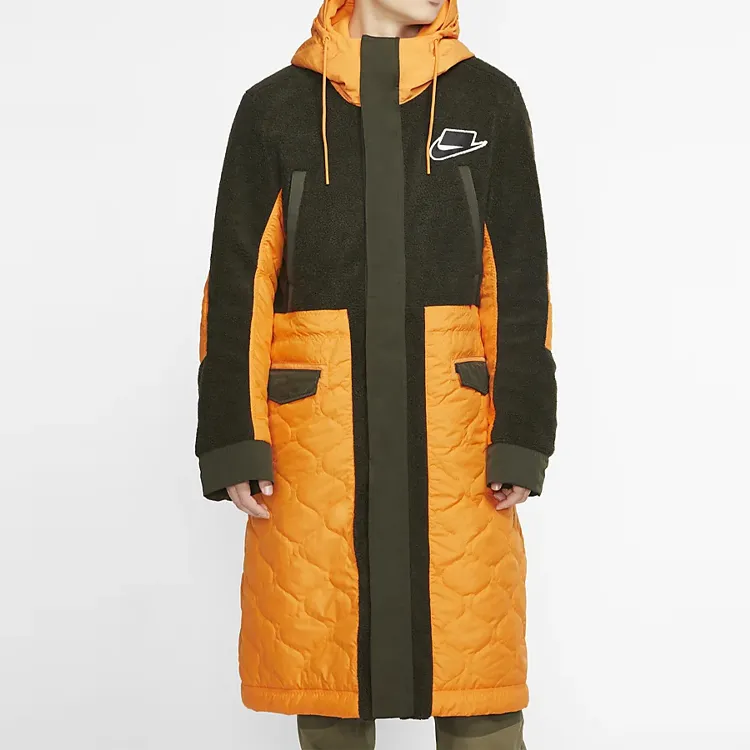 Nike Sportswear Sport Pack Synthetic Fill Parka Coats Men's Orange Yellow-1