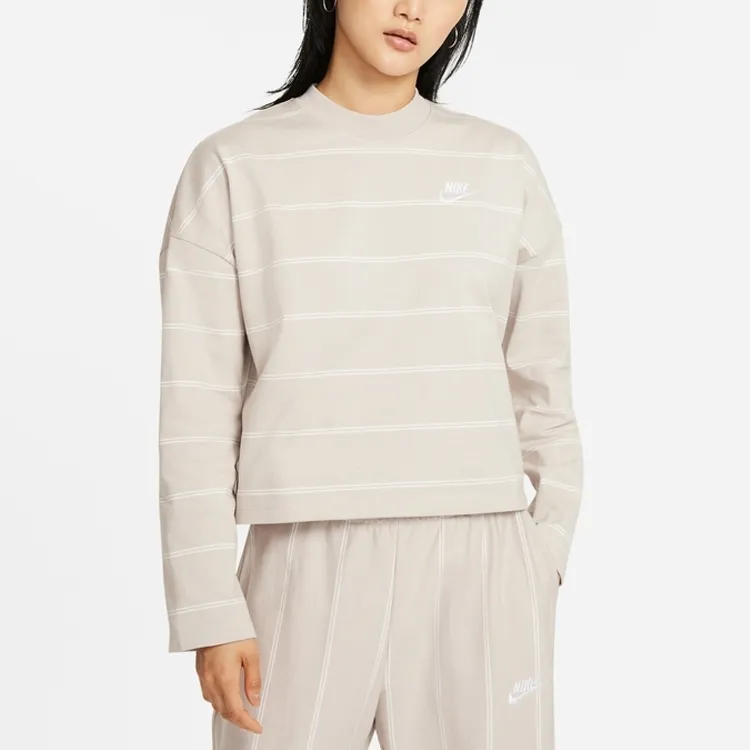 Nike Crop Tops Women's Ecru-2