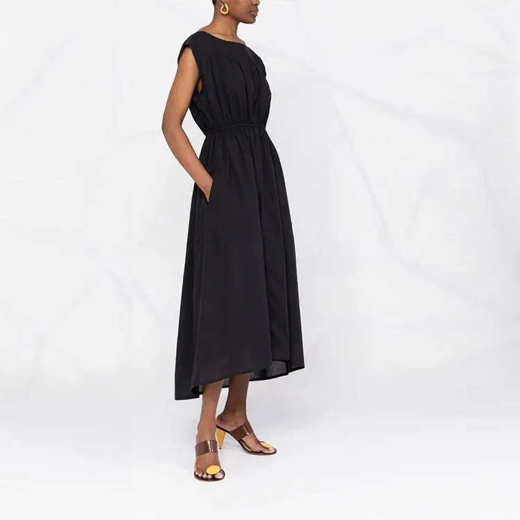 TOTEME Asymmetric Midi Dress-3