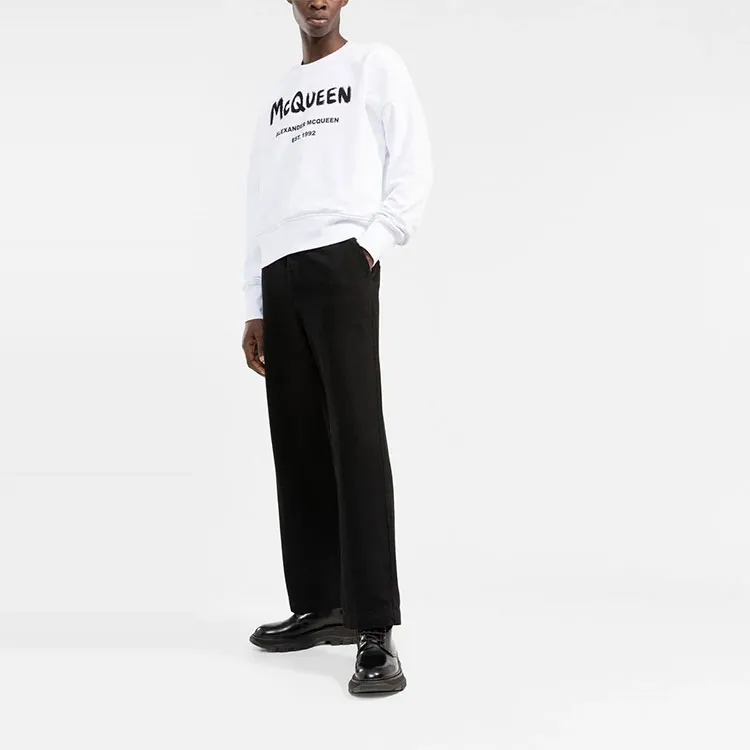Alexander McQueen Sweatshirts Men White-1