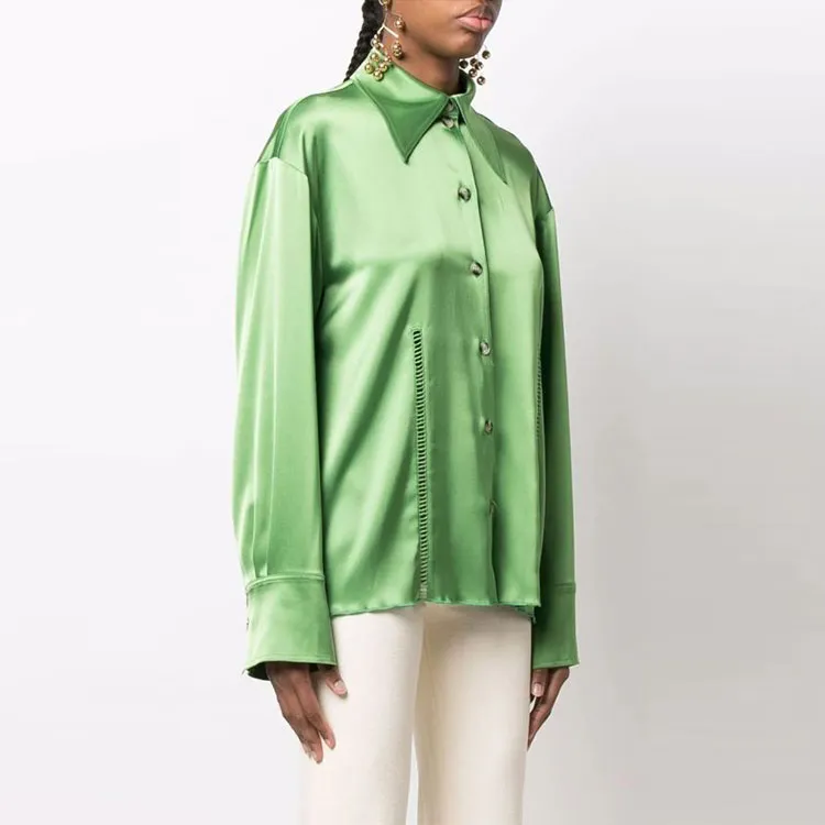 NANUSHKA Shirts Women's Green-3