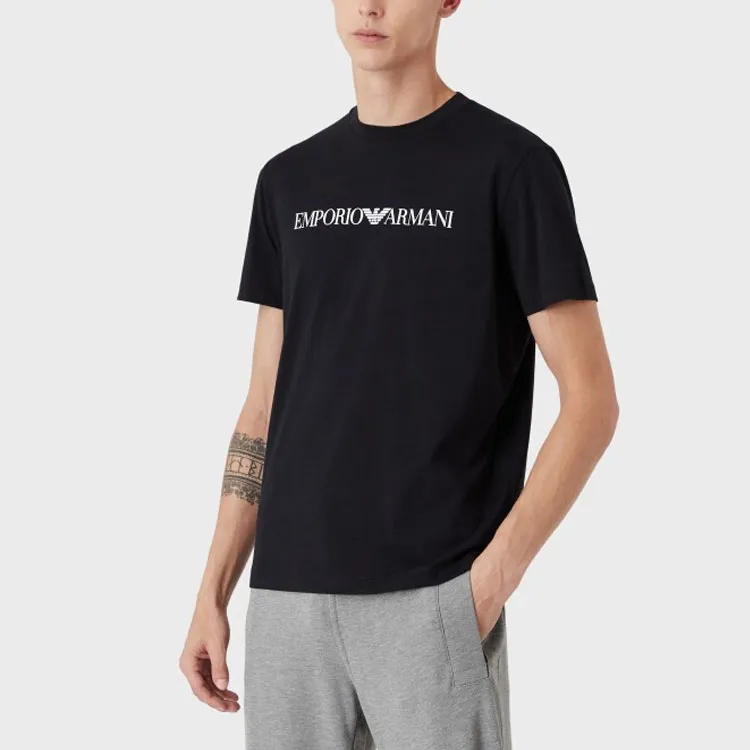 EMPORIO ARMANI Logo Printed Crewneck T Shirt-3
