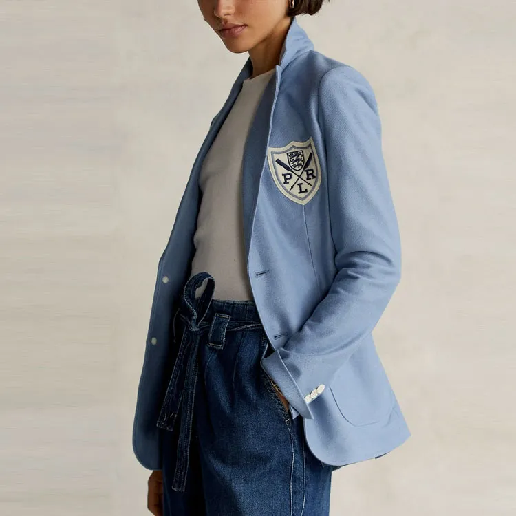 Polo Ralph Lauren SS22 Business Suit Coat Women's Blue-4