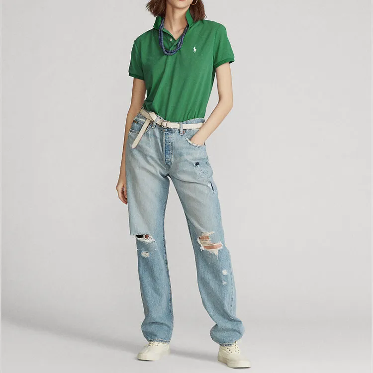 Polo Ralph Lauren SS22 Polo Shirt Women's Green-1