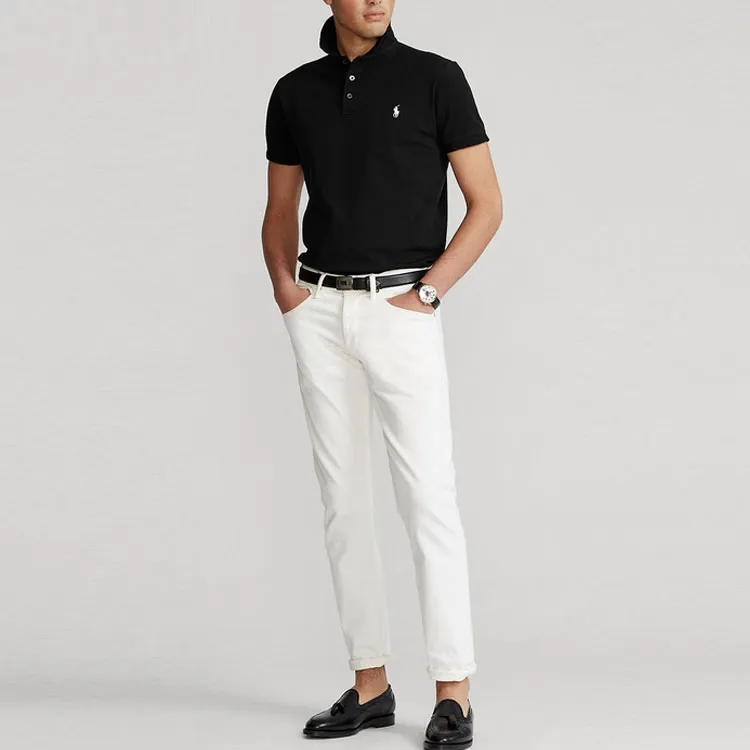 Polo Ralph Lauren Polo Shirts Men Black-1