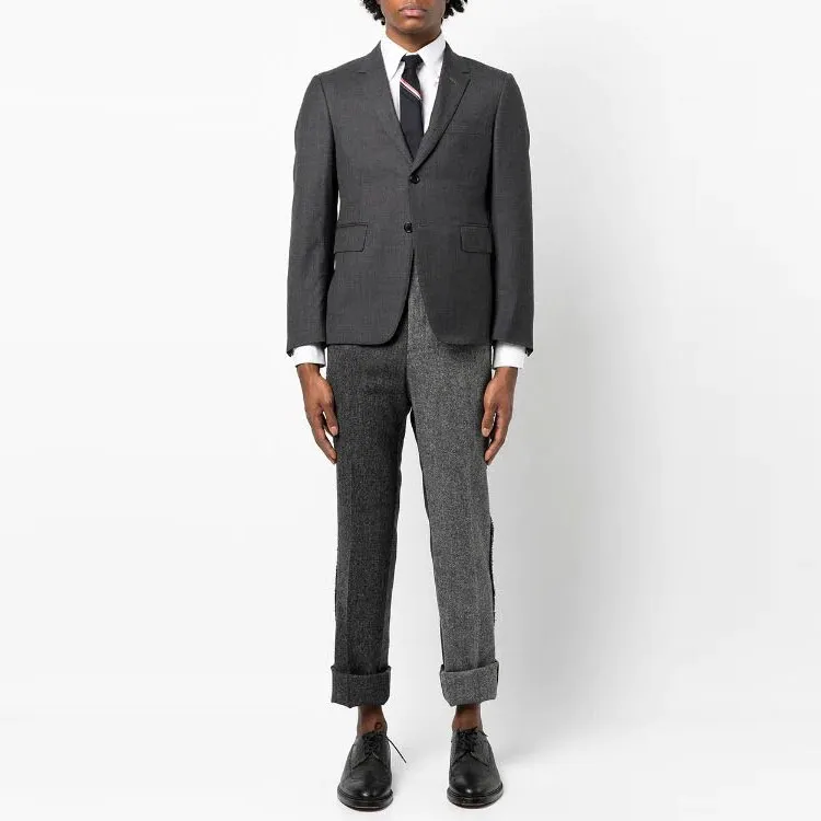 THOM BROWNE Super 120S Single-Breasted Tailored Blazer-1