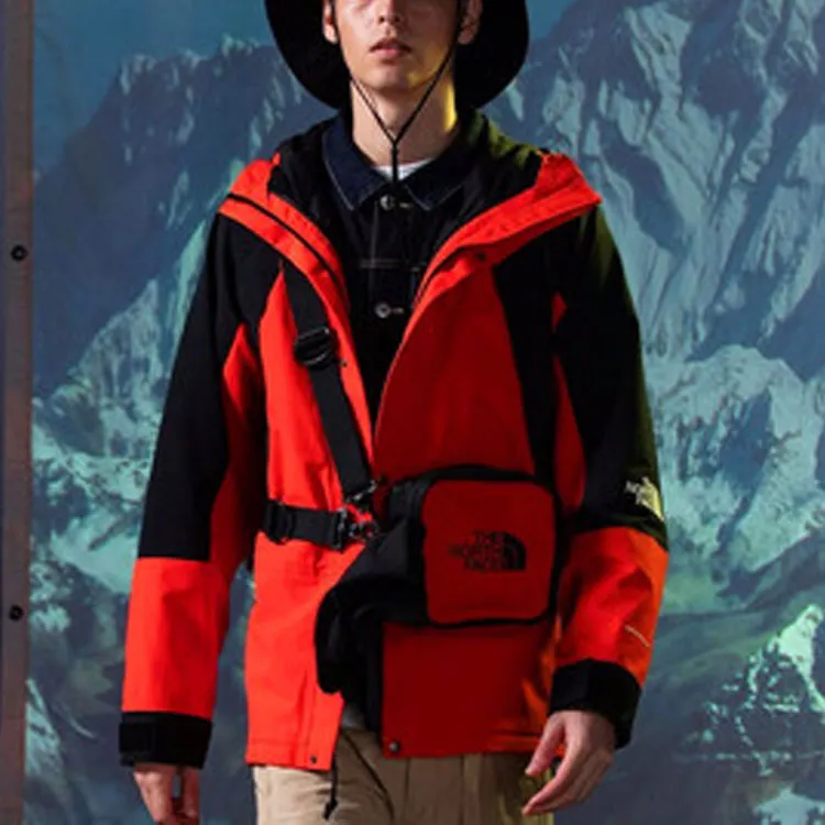 THE NORTH FACE 1994 Collection Breathable, Waterproof And Windproof Windbreaker Jacket Unisex Red-3