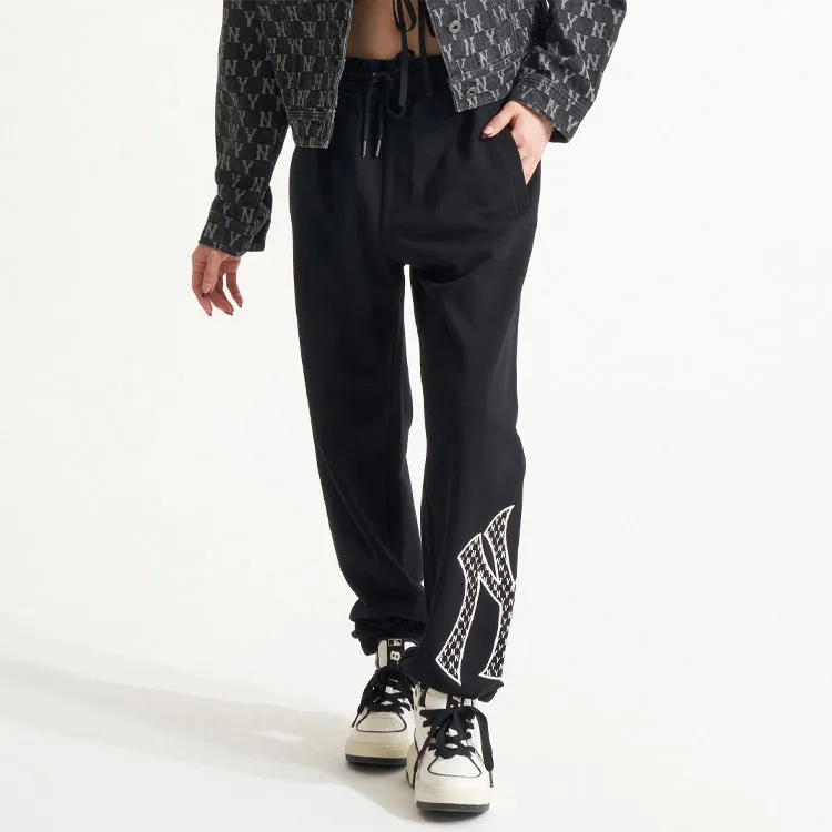 MLB Knitted Sports Pants Unisex Black-2