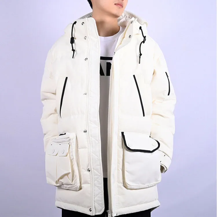 Converse Down Jackets Men Milk White-2