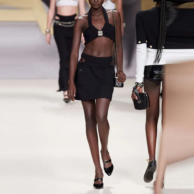 CHANEL Camisoles Women's Black-1