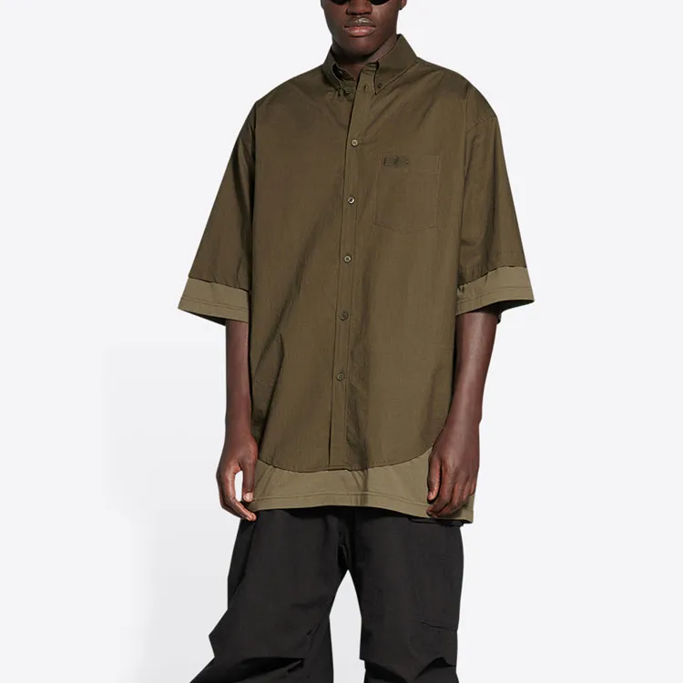 Balenciaga Bb Icon Layered Short sleeve Large Fit Shirt-3