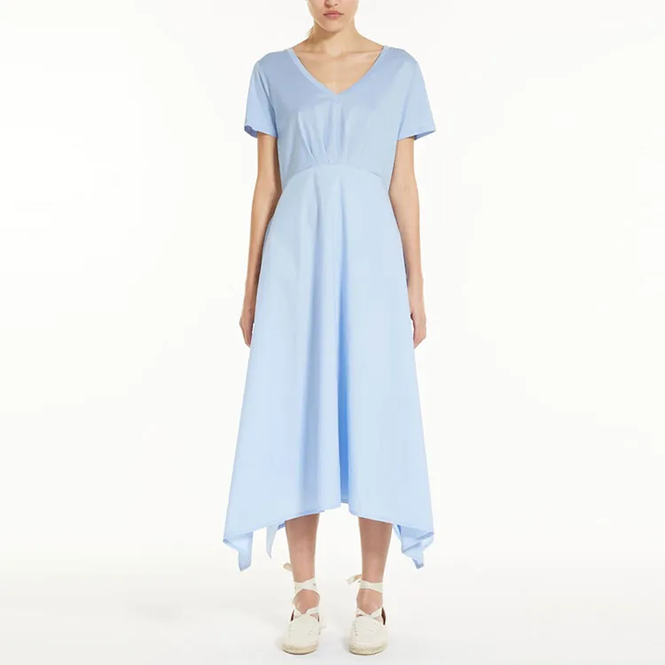 WEEKEND MaxMara Short Sleeved Dress Women's Sky Blue-2