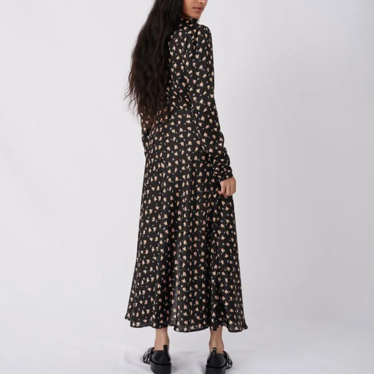 Maje Long-Sleeved Dresses Women's Black-2