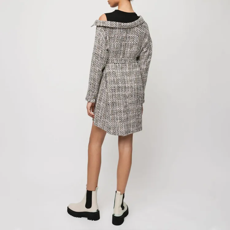Maje Long Sleeved Dresses Women's Gray-2