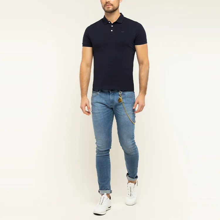 EMPORIO ARMANI Polo Shirt Men's Dark Blue-1