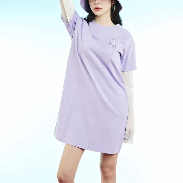 MLB Short Sleeved Dresses Women's Purple-2