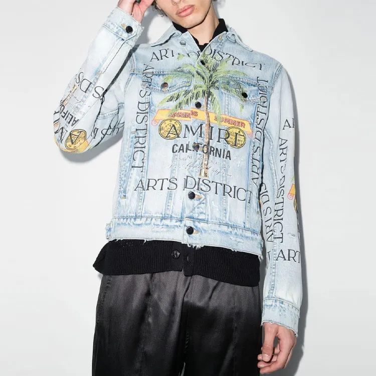 AMIRI Denim Jackets Men Blue-1