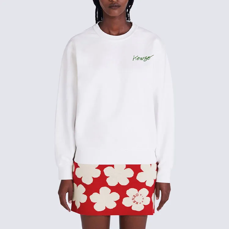 KENZO Poppy Crewneck 'White'-2