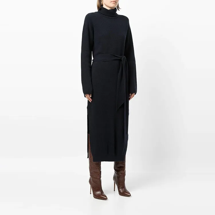 NANUSHKA Canaan Belted Knitted Dress-1