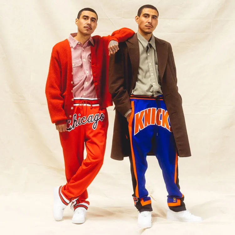 Mitchell & Ness Knitted Sweatpants Men's Red-1
