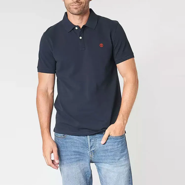 Timberland Polo Shirt Men's Dark Sapphire-2