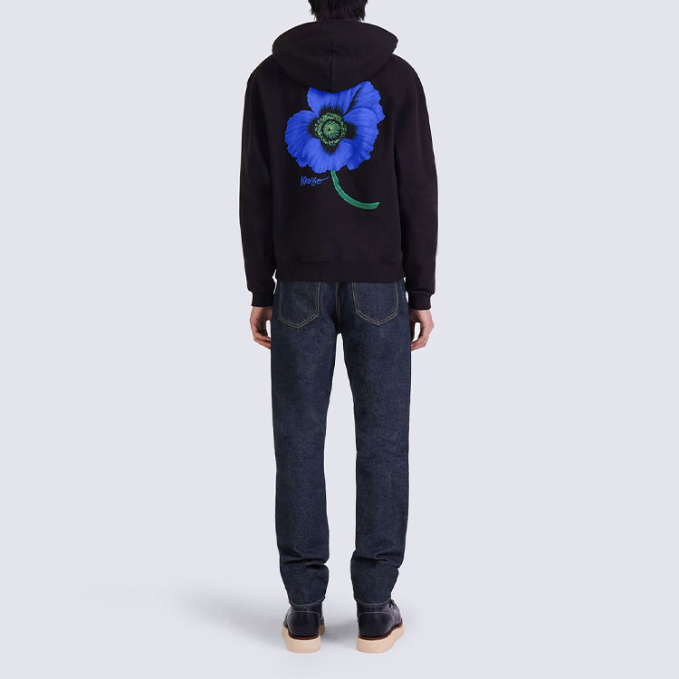 トップス KENZO Poppy Nigo Back Print Sweatshirt KENZO X Nigo 'KENZO Poppy' Graphic-print Hoodie - POIZON