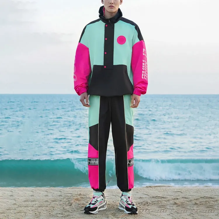 LiNing China Li Ning Knitted Sweatpants Men Color Blocking-2