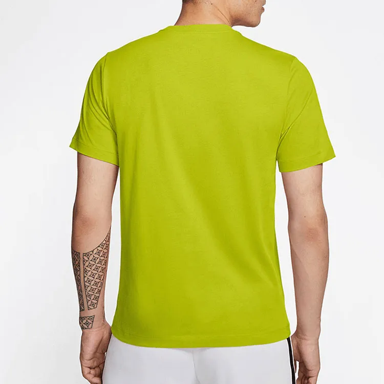Nike T Shirts Men Cactus Green/Black-3
