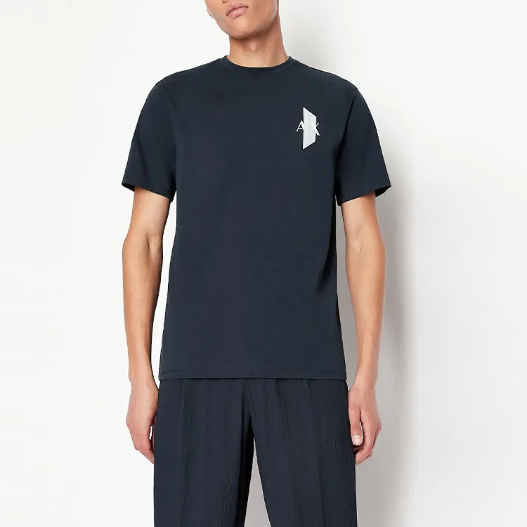 ARMANI EXCHANGE T Shirts Men Navy Blue-1