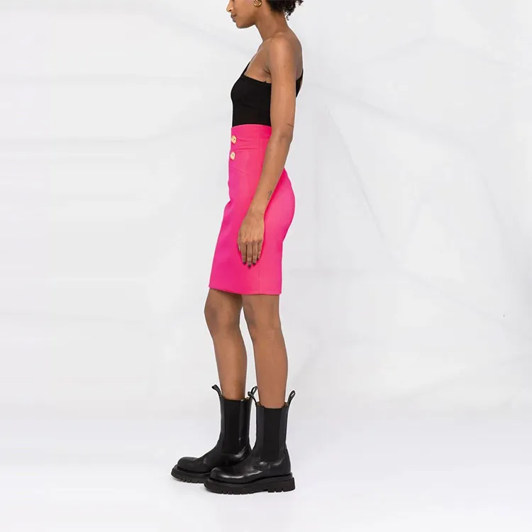 BALMAIN Casual Short Skirts Women's Pink-3