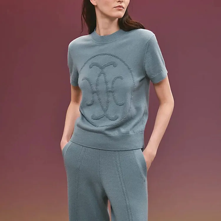 HERMES FW22 Sweater Women's Blue-1