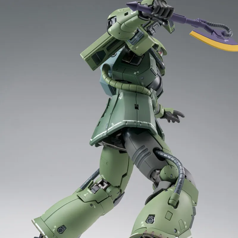BANDAI 1 100 Zaku G.F.F.M.C. Mobile Suit Gundam Kukuru Duan's Island Duan's Custom Zaku Assembled Models 18cm-1
