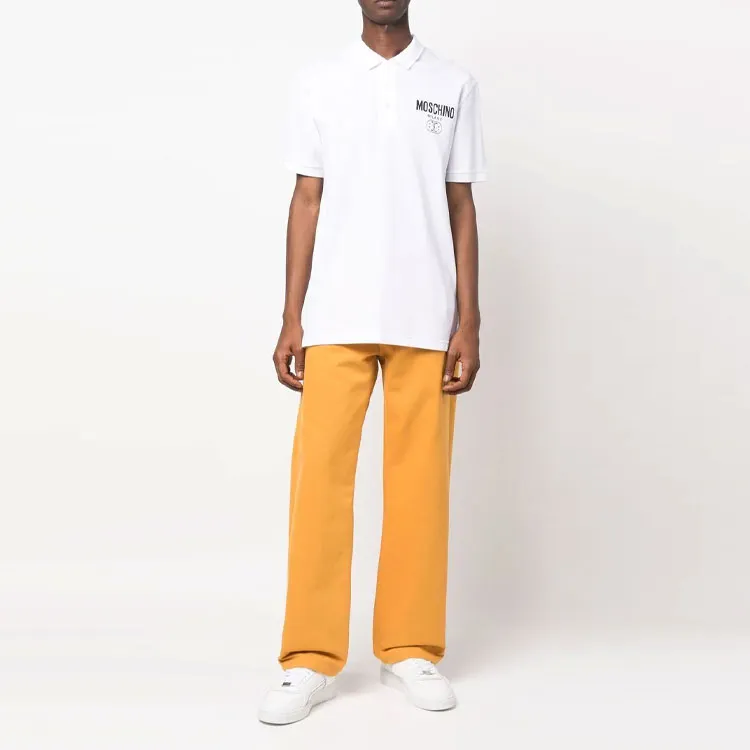 MOSCHINO Polo Shirts Men White-1
