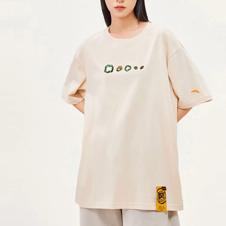 Anta SS22 T Shirt Unisex Milk White-2
